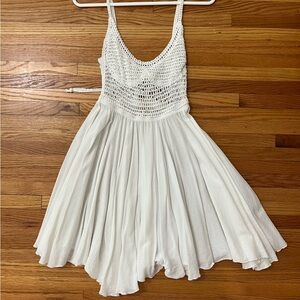 Crochet Linen Beach Dress